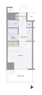 マルベリーラグーン勝どき【11階】の間取り