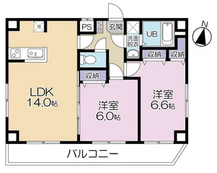 シェラトン南千住【8階】の間取り