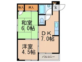 コ-ポラススド-【3階】の間取り