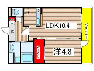 ミ・カ-サ【1階】の間取り