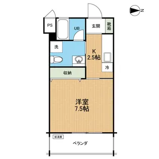 ゴールド仲座宜保【3階】の間取り