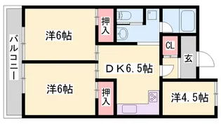 レジデンス飾磨【2階】の間取り