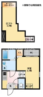 MODERN PALAZZO福田町B棟【1階】の間取り