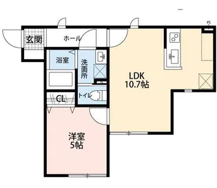 Blanc Cube赤羽【3階】の間取り