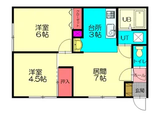 パレル【2階】の間取り
