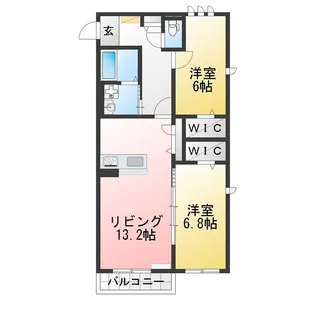 【新築】Pianura (ピアヌーラ)【2階】の間取り