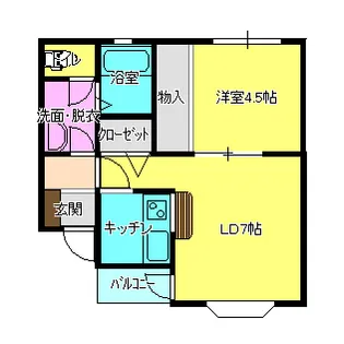 サンフラワー【1階】の間取り