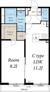 リブリ・調布【3階】の間取り