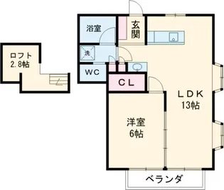 マインドハイム恭和【2階】の間取り
