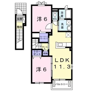フェリチタIII【2階】の間取り