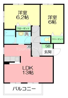 ベルムアロージョ【1階】の間取り