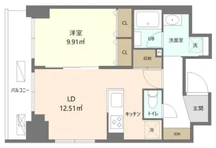 Reframe5 早稲田【6階】の間取り