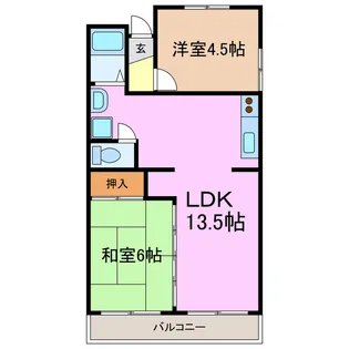 島田プラザ【2階】の間取り