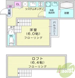 フォルテ長町【2階】の間取り