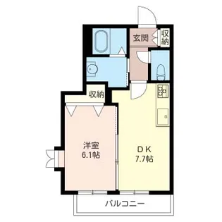 ジュネスIGUSA【1階】の間取り