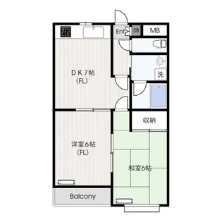 マンションHARA【1階】の間取り