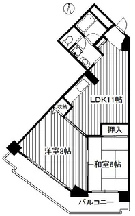 サンハイム茂呂【4階】の間取り