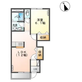 メルヴェーユ黒須III【1階】の間取り