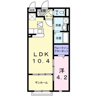 エム・ヴィレッジ1【1階】の間取り
