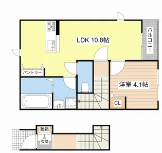 Honey comb Y・T【2階】の間取り