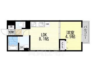 フォレ下穂積【1階】の間取り