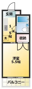メゾンディエール【3階】の間取り