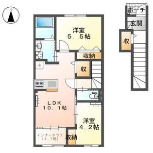 South Garden II【2階】の間取り
