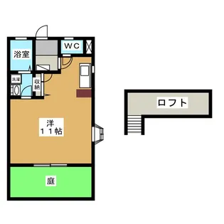 ワインテラス【1階】の間取り
