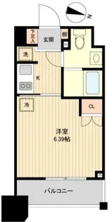 レノス新子安【4階】の間取り