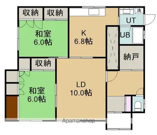松陰町5番1棟2戸【1階】の間取り