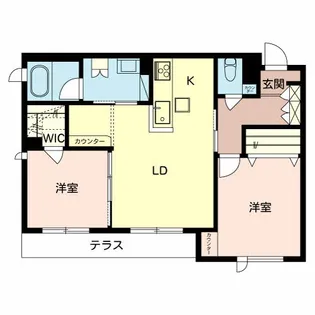 シャーメゾン モエギ【1階】の間取り