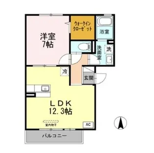 コンフィデンテII【2階】の間取り