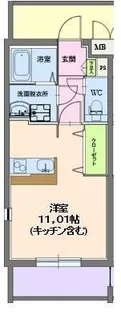 グランストーク新貝【3階】の間取り