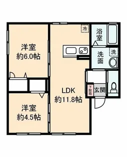 エクセルハイム【1階】の間取り