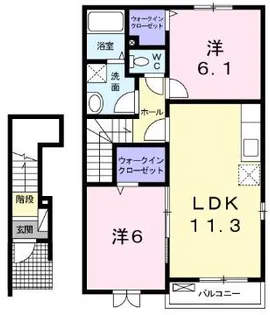 ブローテ【2階】の間取り