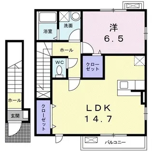 プロムナード【2階】の間取り