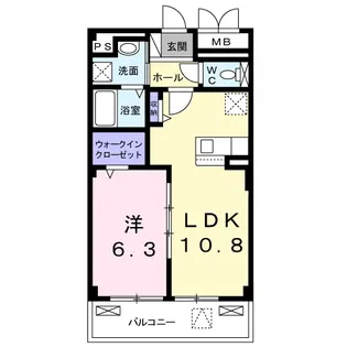 ドゥ・セードル利府【2階】の間取り