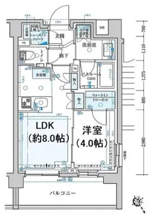 クリオラベルヴィ王子【3階】の間取り