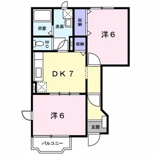 アンシャンテA【1階】の間取り