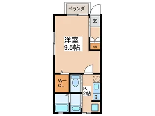 カスカド【1階】の間取り