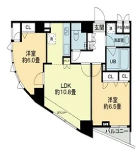 クロスレジデンス蒲田【15階】の間取り