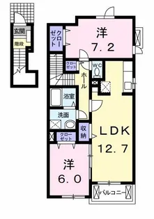 ダノン II【2階】の間取り
