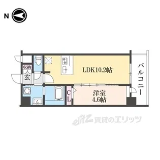 CRESTTAPP京都太秦天神川DEX2【2階】の間取り