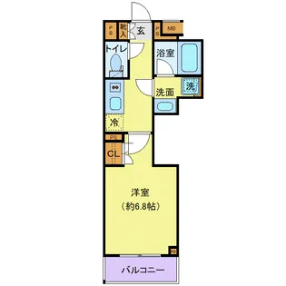 プレール・ドゥーク中野南台【2階】の間取り