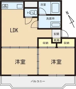 北詳レジデンス【1階】の間取り