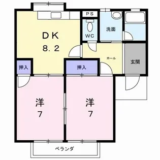 テクノハイツ【1階】の間取り