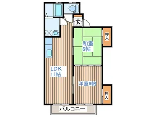 S・KハイツI【2階】の間取り