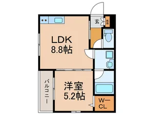 ラヴィアン高井田【1階】の間取り