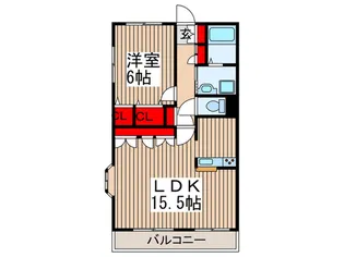 グランシャリオ坂戸【3階】の間取り