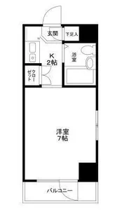 ダイヤモンドレジデンス錦糸町【7階】の間取り